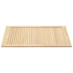 VidaXL Portes à Persiennes 2 Pcs Bois De Pin Massif 99,3x39,4 Cm -Pegane Shop vidaxl portes a persiennes 2 pcs bois de pin massif 993x394 cm 12103514 32102618 1140x1140