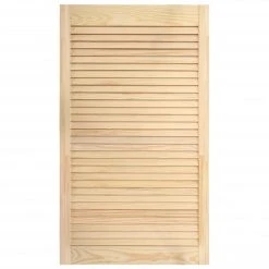 VidaXL Portes à Persiennes 2 Pcs Bois De Pin Massif 99,3x49,4 Cm -Pegane Shop vidaxl portes a persiennes 2 pcs bois de pin massif 993x494 cm 12103442 32102256 1140x1140