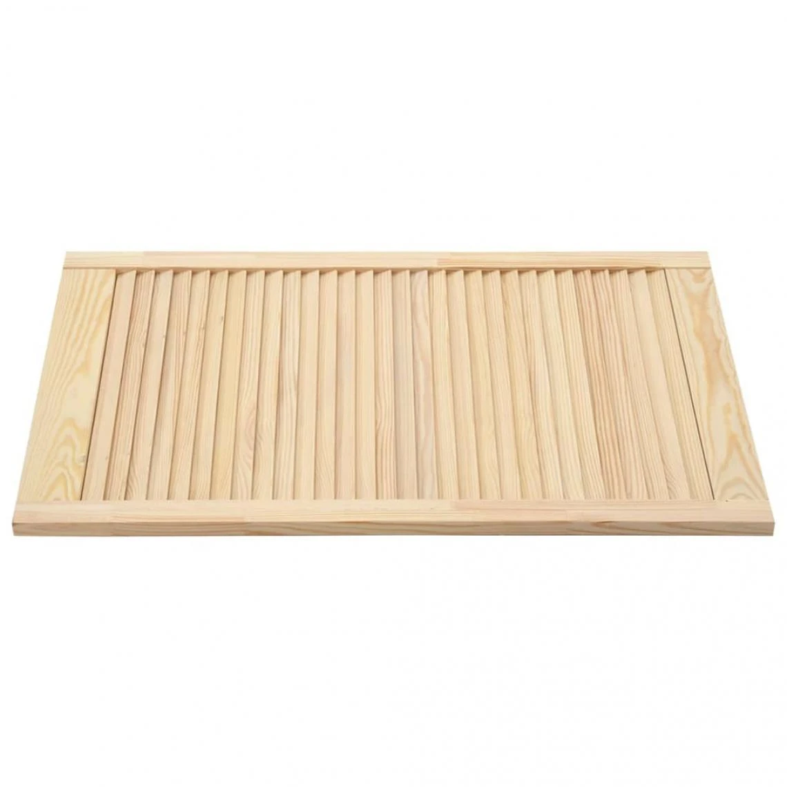 VidaXL Portes à Persiennes 2 Pcs Bois De Pin Massif 99,3x59,4 Cm 5 VidaXL Portes à Persiennes 2 Pcs Bois De Pin Massif 99,3x59,4 Cm - Image 5