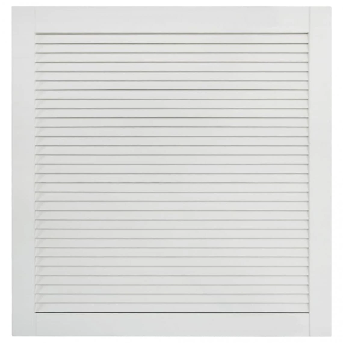 VidaXL Portes à Persiennes 2 Pcs Bois De Pin Massif Blanc 61,5x59,4 C... 4 VidaXL Portes à Persiennes 2 Pcs Bois De Pin Massif Blanc 61,5x59,4 C... - Image 4