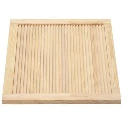VidaXL Portes à Persiennes 4 Pcs Bois De Pin Massif 39,5x59,4 Cm -Pegane Shop vidaxl portes a persiennes 4 pcs bois de pin massif 395x594 cm 12103504 32102566 1140x1140