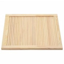 VidaXL Portes à Persiennes 4 Pcs Bois De Pin Massif 61,5x59,4 Cm -Pegane Shop vidaxl portes a persiennes 4 pcs bois de pin massif 615x594 cm 12103512 32102606 1140x1140