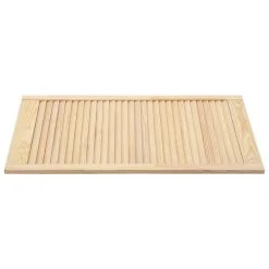 VidaXL Portes à Persiennes 4 Pcs Bois De Pin Massif 99,3x39,4 Cm -Pegane Shop vidaxl portes a persiennes 4 pcs bois de pin massif 993x394 cm 12103428 32102188 1140x1140