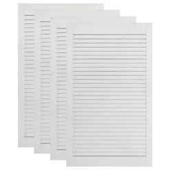 VidaXL Portes à Persiennes 4 Pcs Bois De Pin Massif Blanc 99,3x49,4 C... -Pegane Shop vidaxl portes a persiennes 4 pcs bois de pin massif blanc 993x494 cm 12103382 32101952 1140x1140