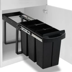 VidaXL Poubelle Amovible De Cuisine Fermeture En Douceur 36 L