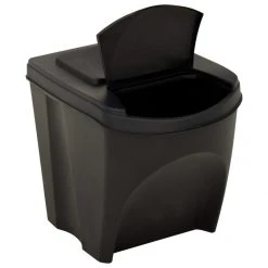 VidaXL Poubelles Empilables 4 Pcs Anthracite 100 L -Pegane Shop vidaxl poubelles empilables 4 pcs anthracite 100 l 11522968 30186452 1140x1140