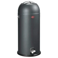 Wesco Kickmaster Poubelle à Pédale Graphite 40 L