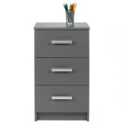 Altobuy ZEINE - Meuble De Rangement 3 Tiroirs Gris Graphite -Pegane Shop zeine meuble de rangement 3 tiroirs gris graphite 11322080 29589158 1140x1140